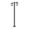 Z-Lite Portland 2 Light Outdoor Post Mounted Fixture, Oil Rubbed Bronze And Clear Seedy 531-2-536P-ORB - alternate 1